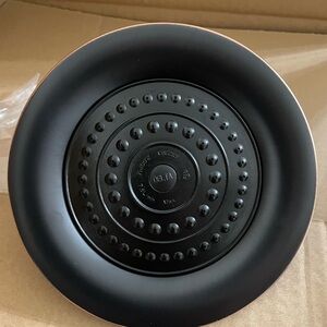 Delta Matte Black Circular Shower Fixture